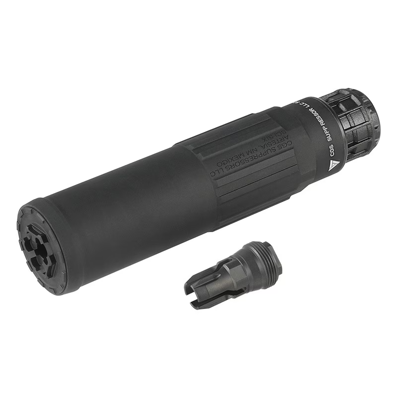 Airsoft Artisan CGS SCI-SIXタイプ QDダミーサプレッサー 14mm逆