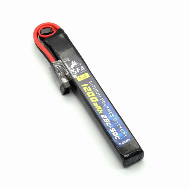 SFA LiPo バッテリー 7.4V 1200mAh 25C ショートスティック 【タミヤミニ｜Tコネクタ｜XT30】