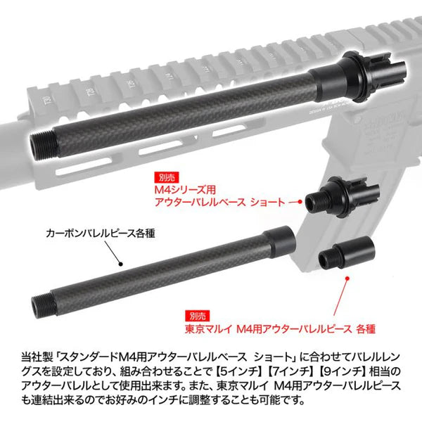 LayLax カーボンバレルピース[FirstFactory/ファーストファクトリー] 5インチ