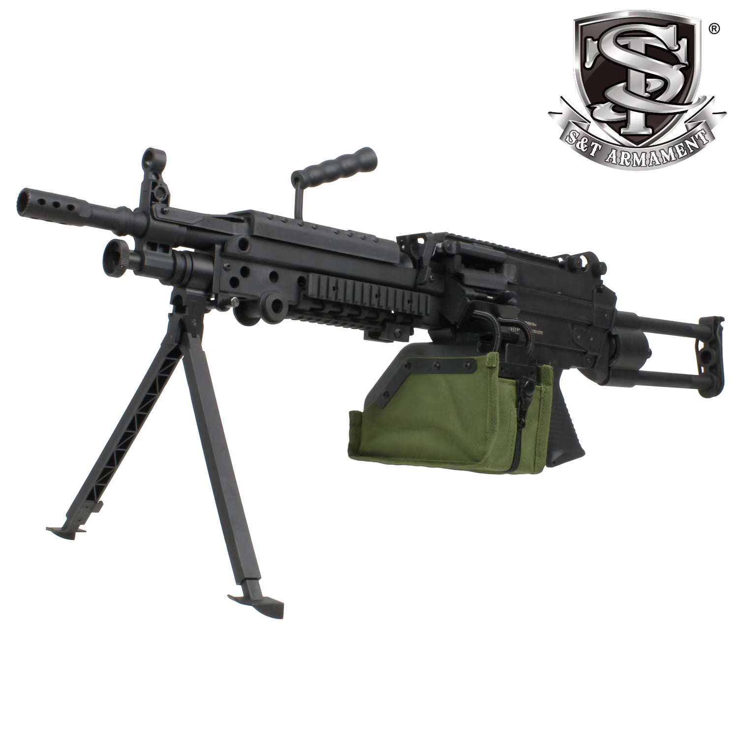 S＆T M249 PARA Black スポーツライン Boxマガジン仕様 FN刻印