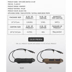 WoSporT TAPSタイプ デュアルスイッチ PEQ/2.5mmプラグ+SureFire ライトプラグ