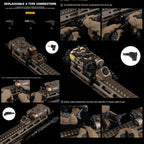 WoSporT UNUTY Tactical AXON SLタイプ ワイヤースイッチ 各種ライト PEQ対応