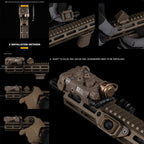 WoSporT UNUTY Tactical AXON SLタイプ ワイヤースイッチ 各種ライト PEQ対応