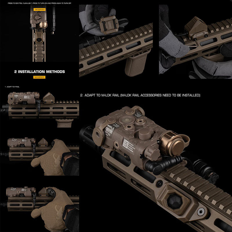 WoSporT UNUTY Tactical AXON SLタイプ ワイヤースイッチ 各種ライト PEQ対応