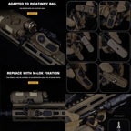 WoSporT Unity Tactical AXONスタイル デュアルスイッチ Crane Laserプラグ+SureFire ライトプラグ