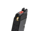 AW CUSTOM WE / 東京マルイ GLOCK GBBシリーズ用 350連ドラムマガジン BK / RED