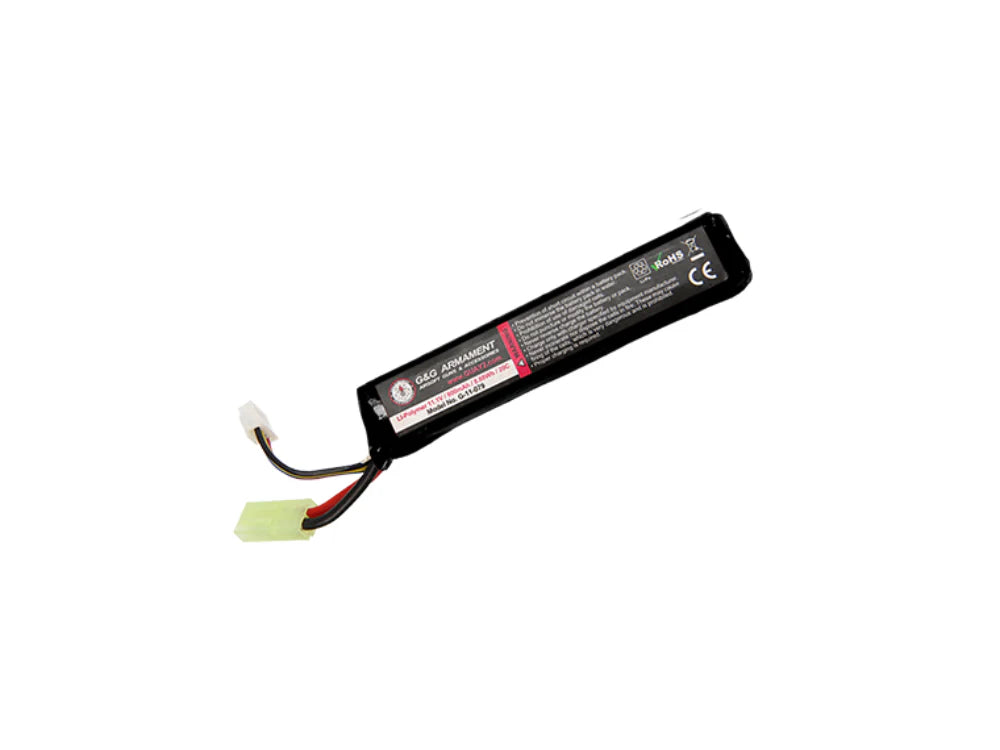 G&G LiPo 11.1V 950mAh 20C ショートスティック 10.55Wh タミヤミニ