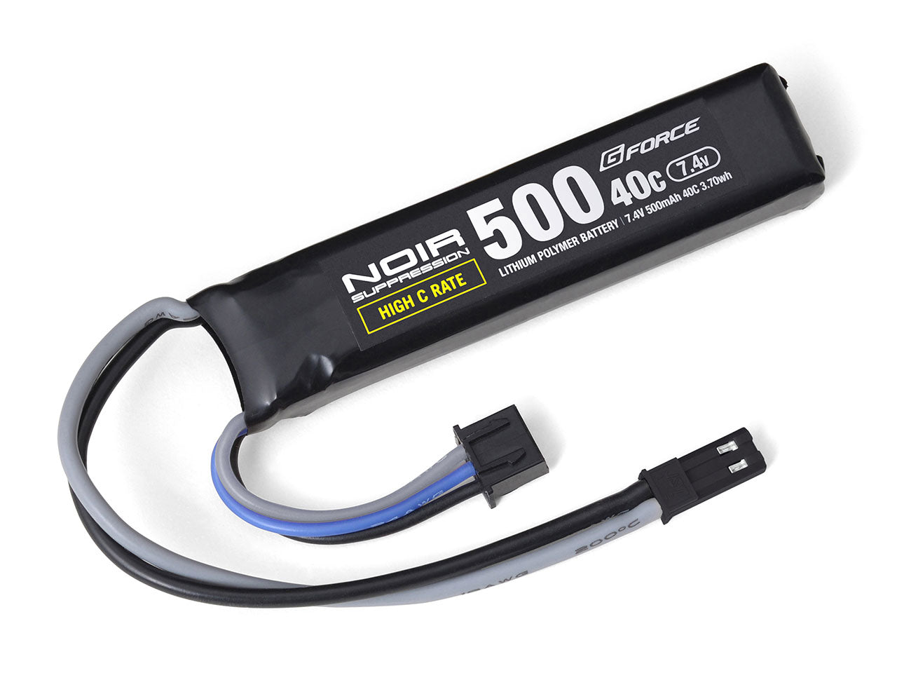 GFORCE Noir LiPo 7.4V 500mAh 40C 電動ハンドガン用 3.70Wh BEC