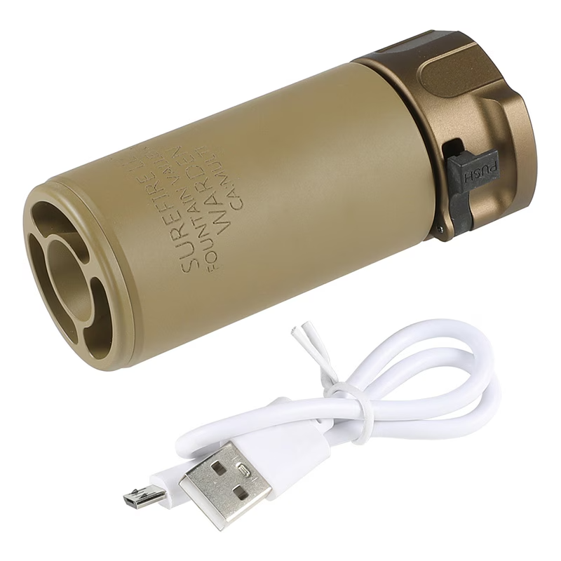 5KU SureFire Warden タイプ マズルフラッシュトレーサー 14mm逆 DE