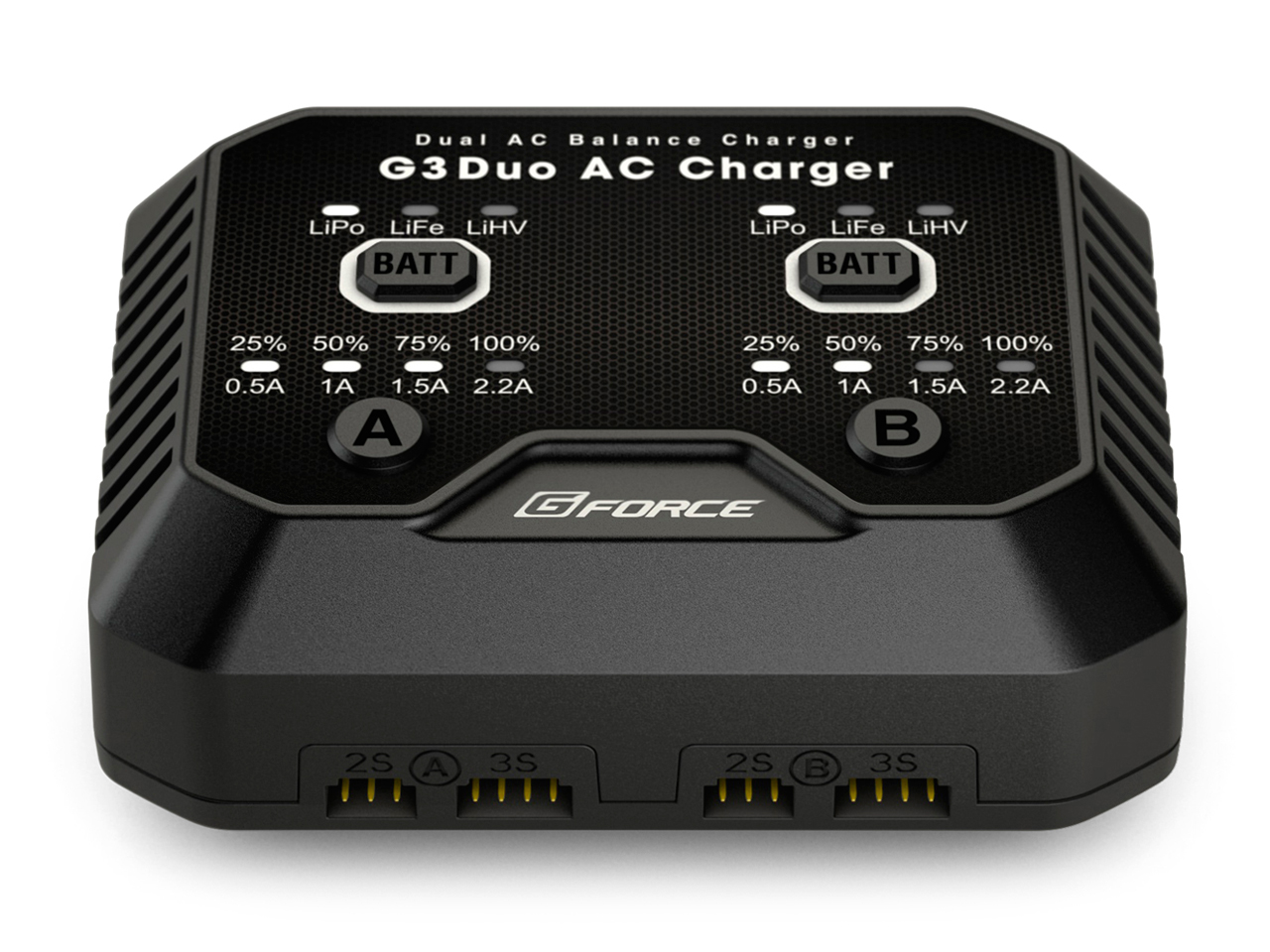 GFORCE G3 DUO AC Charger [LiPo・LiFe対応充電器] 【2本同時充電】