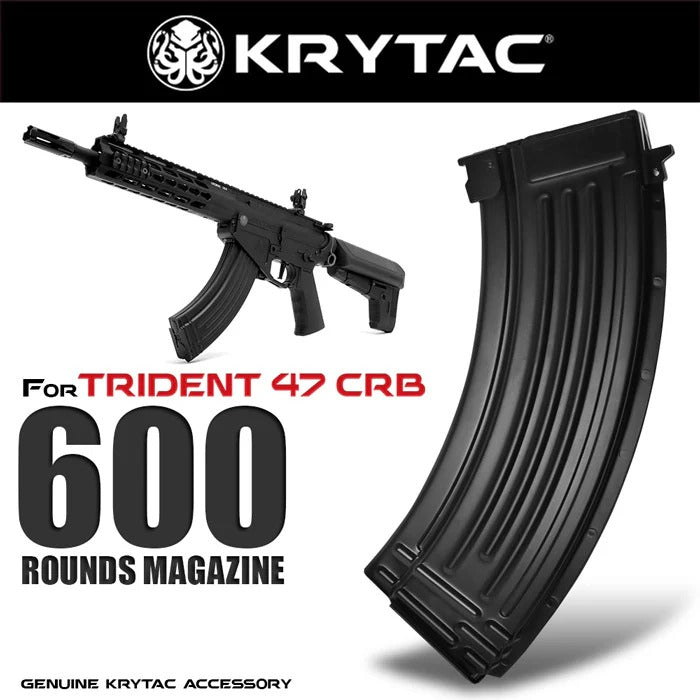 KRYTAC TRIDENT 47 CRB 600連 多弾数 スチール製スペアマガジン
