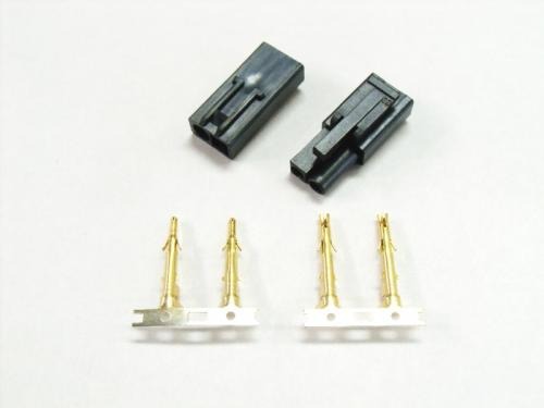 Option No.1 ガン用ミニコネクターオスメスセット(ゴールドピン)