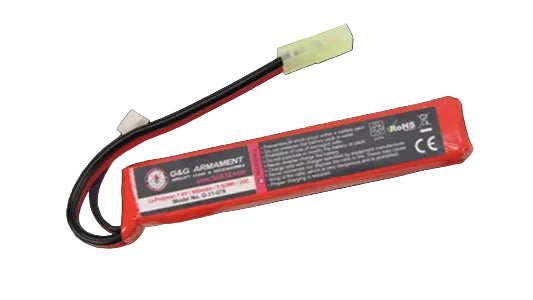 G&G LiPo 7.4V 800mAh 20C ショートスティック 5.92Wh タミヤミニ