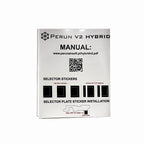 PERUN V2 HYBRID PRO セレクターステッカー&英語マニュアル&ロゴステッカー