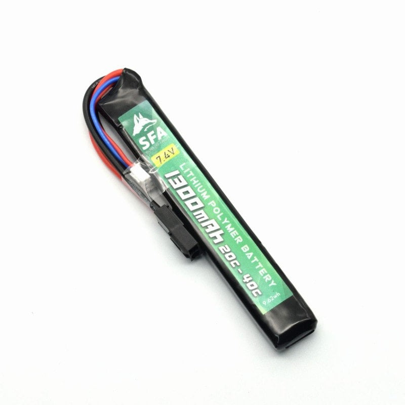 SFA LiPo 7.4V 1300mAh 20C スティック 9.62Wh タミヤミニ