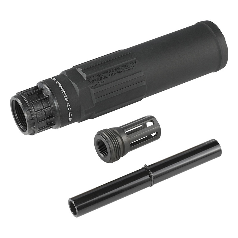 Airsoft Artisan CGS SCI-SIXタイプ QDダミーサプレッサー 14mm逆