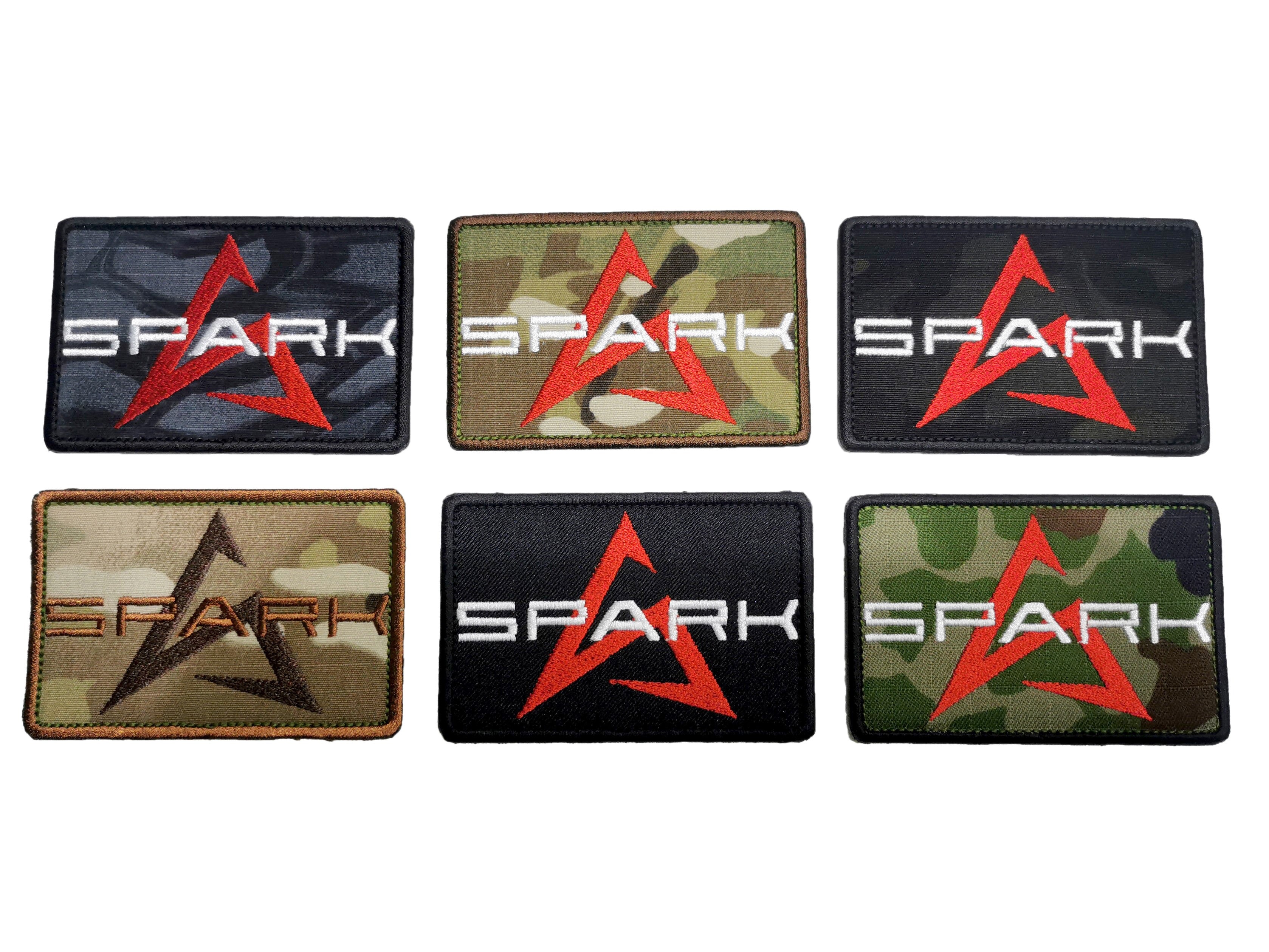 SPARK オリジナルロゴパッチ 大 90*60 mm
