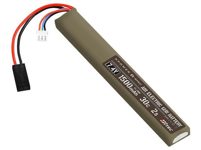 HiTEC LiPo 7.4V 1500mAh 30C スティック 11.10Wh タミヤミニ