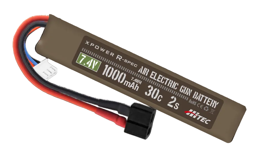 HiTEC LiPo 7.4V 1000mAh 30C スティック 7.40Wh Tコネクタ