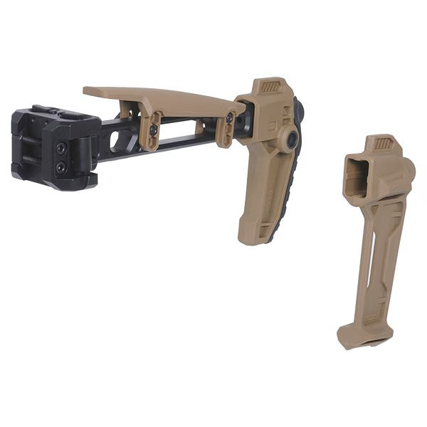 SIタイプ Strike FSA デュアルフォールディングストック＆スタビライザー 20mm（ピカティニー規格）用 BK / DE