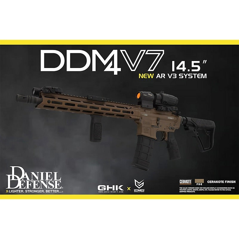GHK Daniel Defense DDM4 V7 CO2 GBBR FDE【Super Accuraカスタム注文】