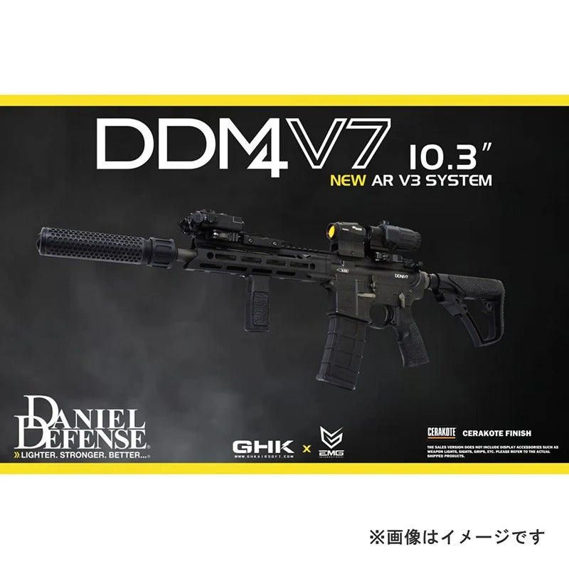 GHK Daniel Defense DDM4 V7K CO2 GBBR BK【Super Accuraカスタム注文】
