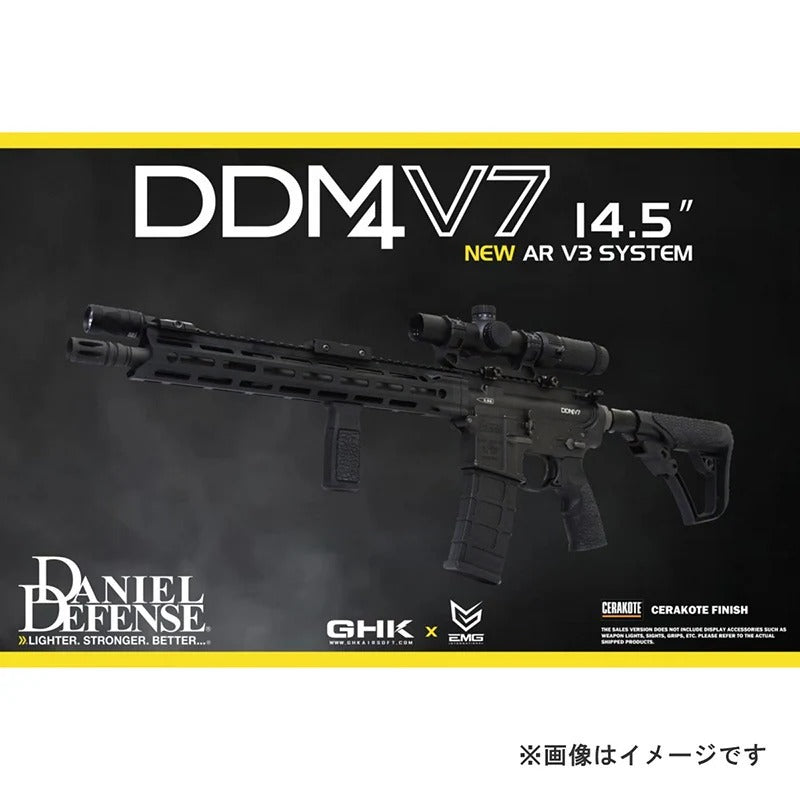 GHK Daniel Defense DDM4 V7 CO2 GBBR BK【SUPER ACCURAカスタム即納品】