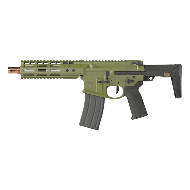 DE/EMG NOVESKE N4 GHETTO BLASTER 7.94" GBBR Green【SUPER ACCURA Plusカスタム完成品】【1丁のみ】