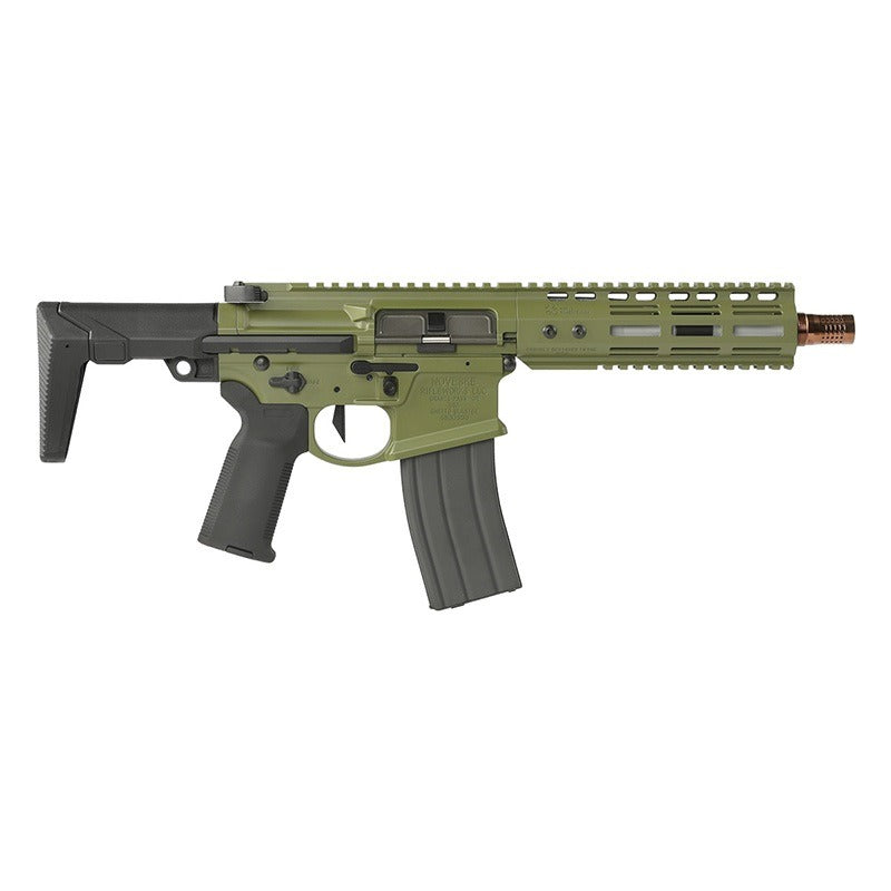 DE/EMG NOVESKE N4 GHETTO BLASTER 7.94" GBBR Green【SUPER ACCURA Plusカスタム完成品】【1丁のみ】