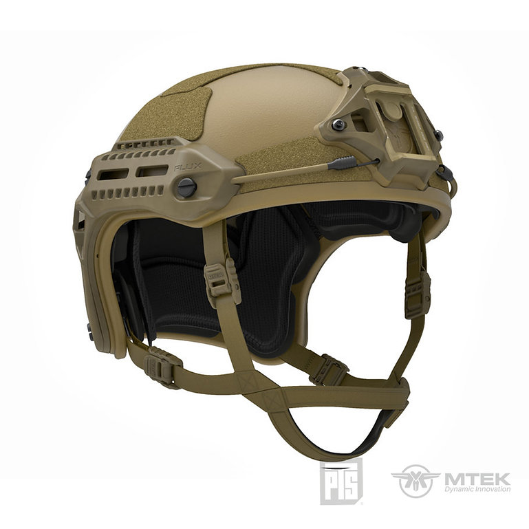 AIRSOFT97 本店通販部 / PTS MTEK FLUX ヘルメット/Tan (軽量グラス 