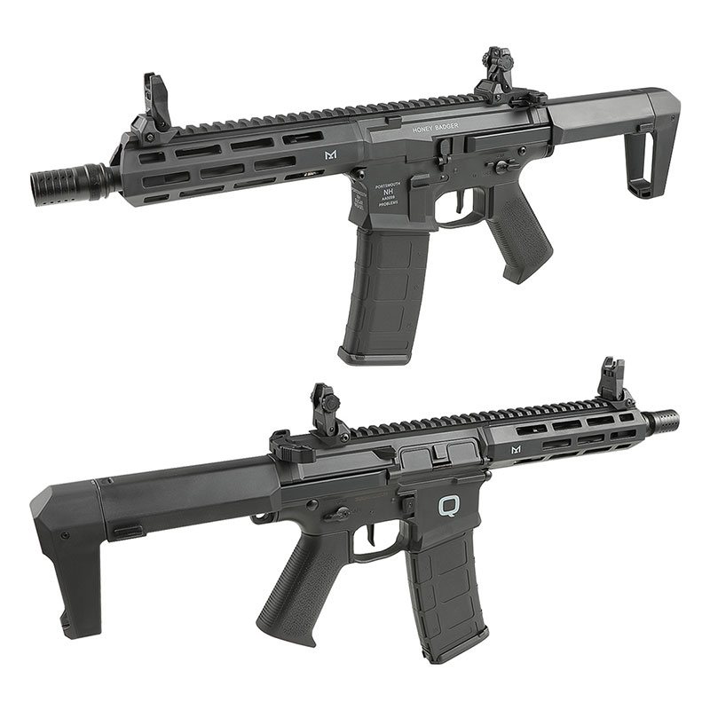 AIRSOFT97 本店通販部 / Double Eagle Honey Badger SBR 樹脂ハンドガードモデル 001 BK