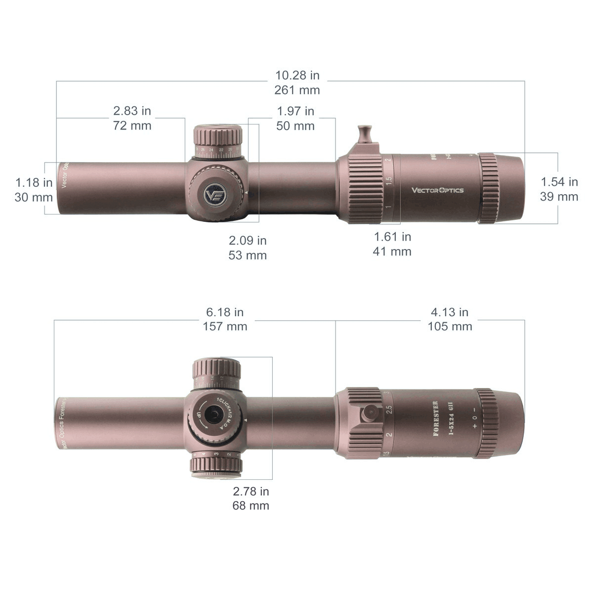 【美品】Vector Optics Forester 1-5×24 Gen.2