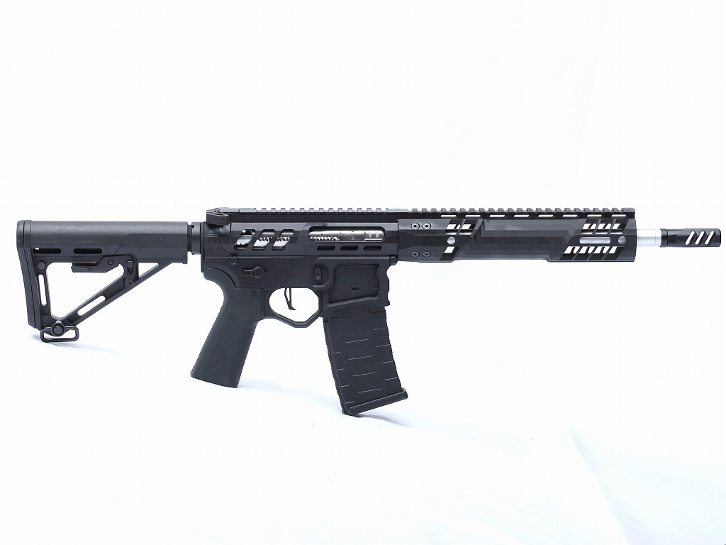 AIRSOFT97 本店通販部 / APS / EMG F1 Firearms AR15 SBR Full BLACK / 電子トリガー搭載